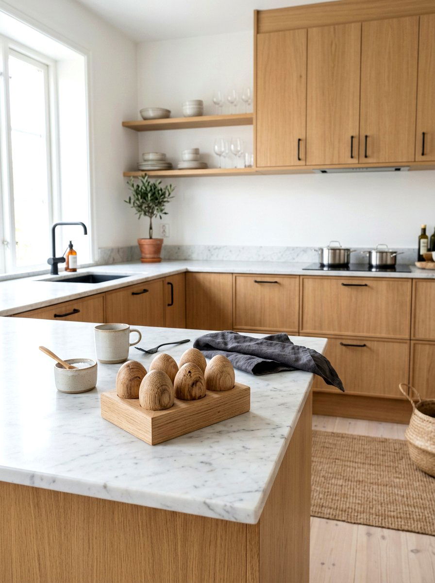 Raw wood eggs - 25 Spring Decorative Egg Ideas