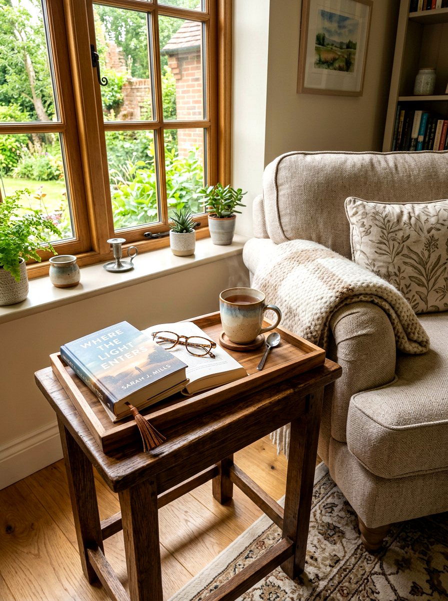 Reading Nook Tray Book - 25 Spring Wooden Tray Decor Ideas