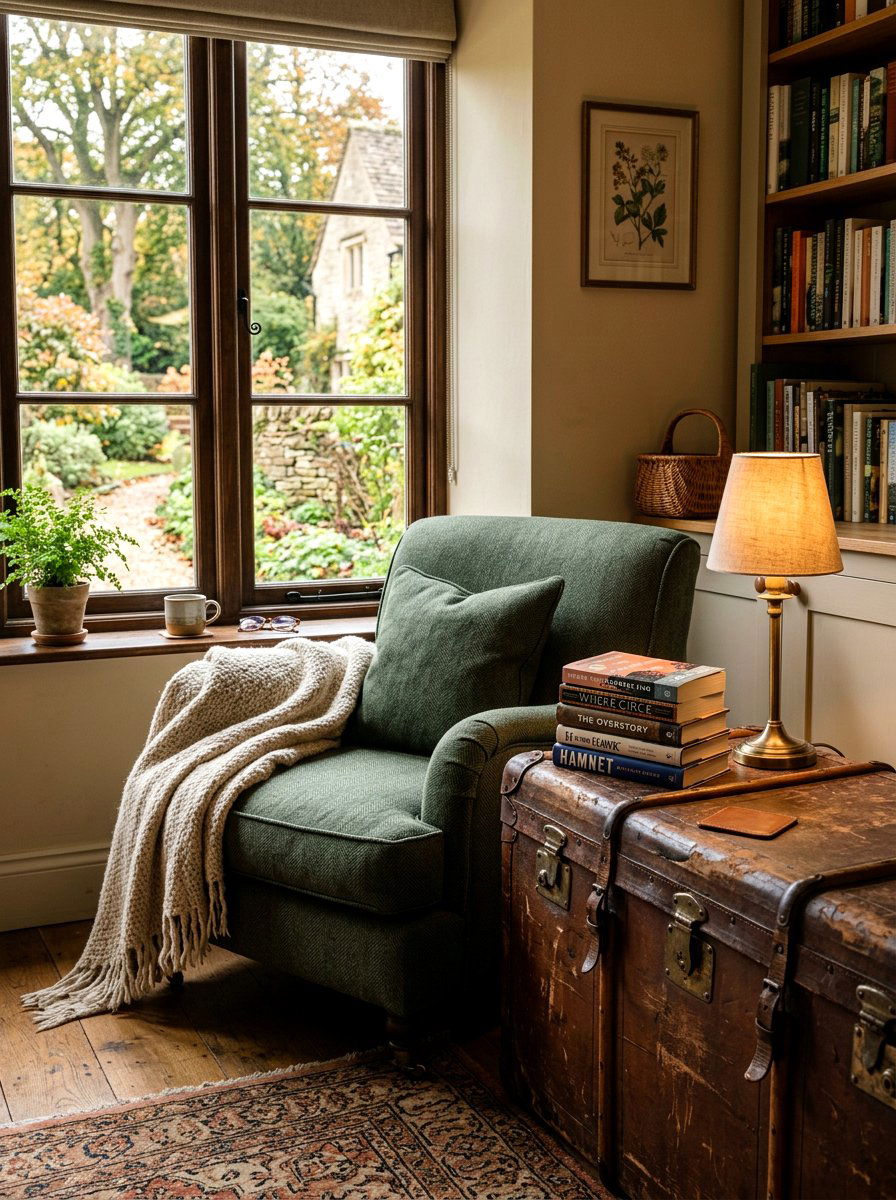 Reading Nook Trunk - 25 Spring Trunk Decor Ideas