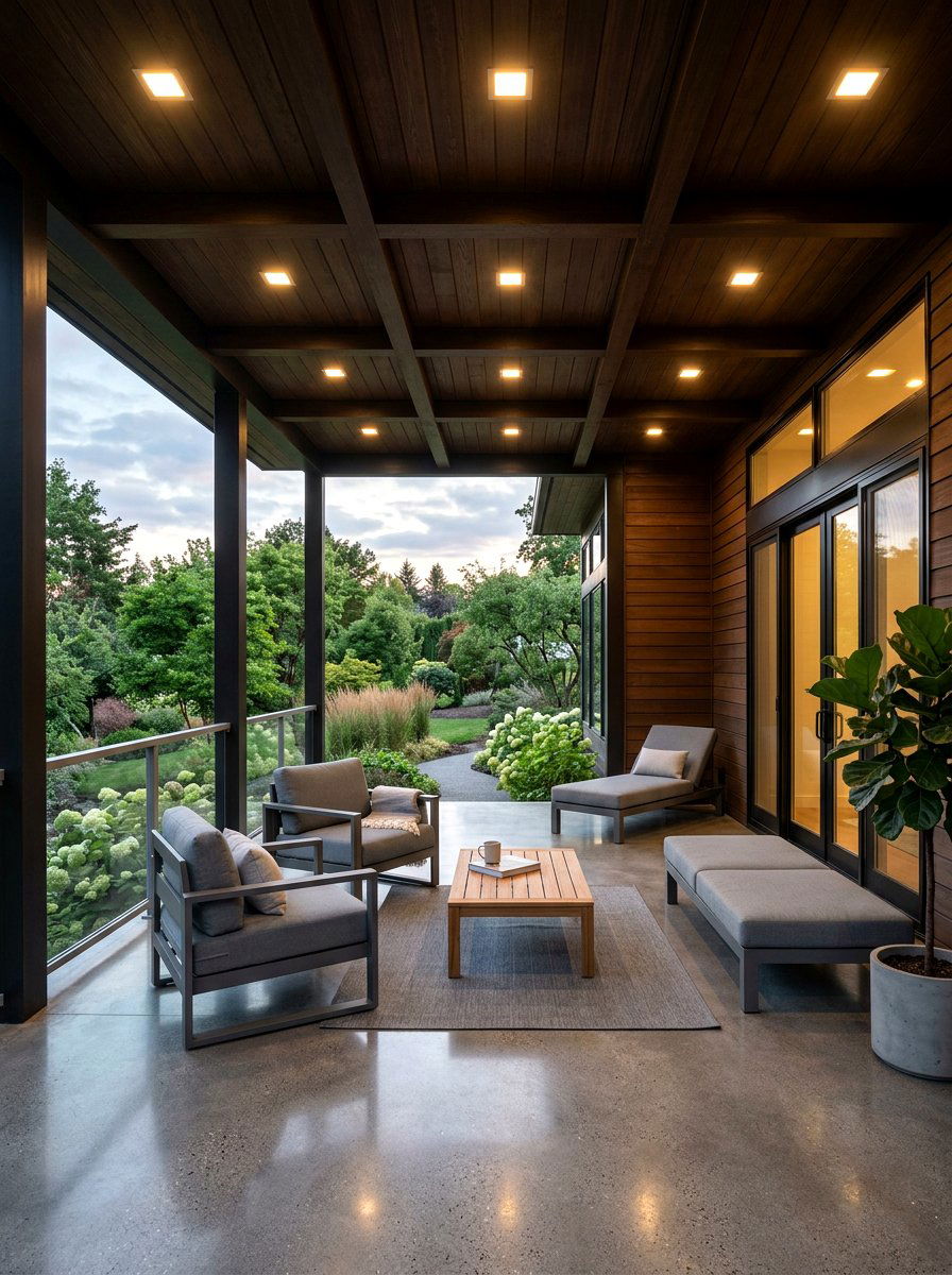 Recessed Ceiling Light - 25 Spring Porch Lighting Ideas