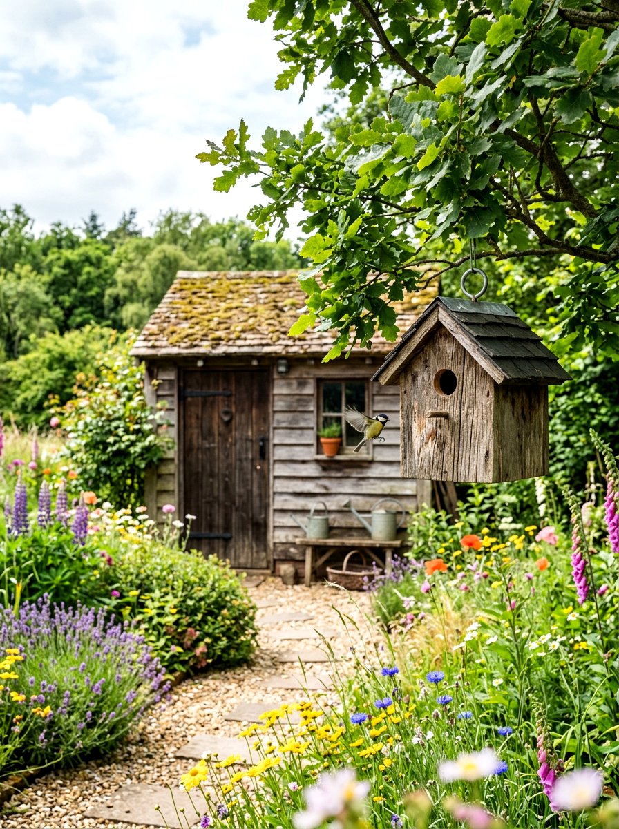 Reclaimed Wood Birdhouse - 25 Spring Birdhouse Decor Ideas