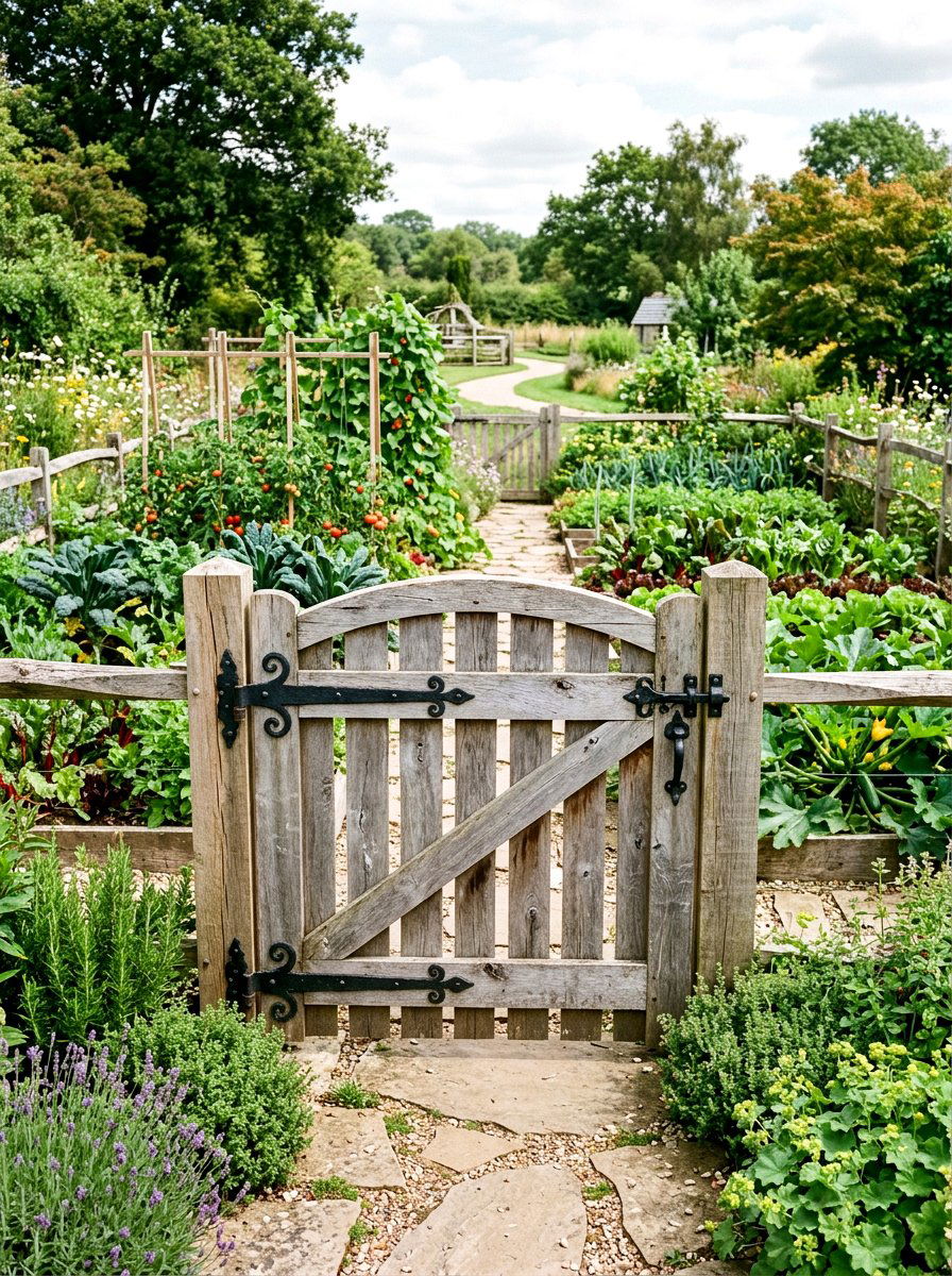 Reclaimed Wood Garden Gate - 25 Spring Wood Craft Ideas