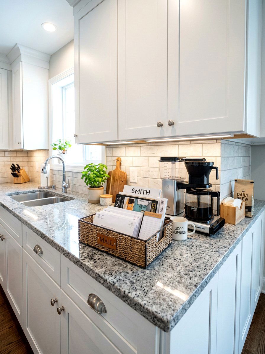 Rectangular mail basket - 25 Spring Woven Basket Decor Ideas