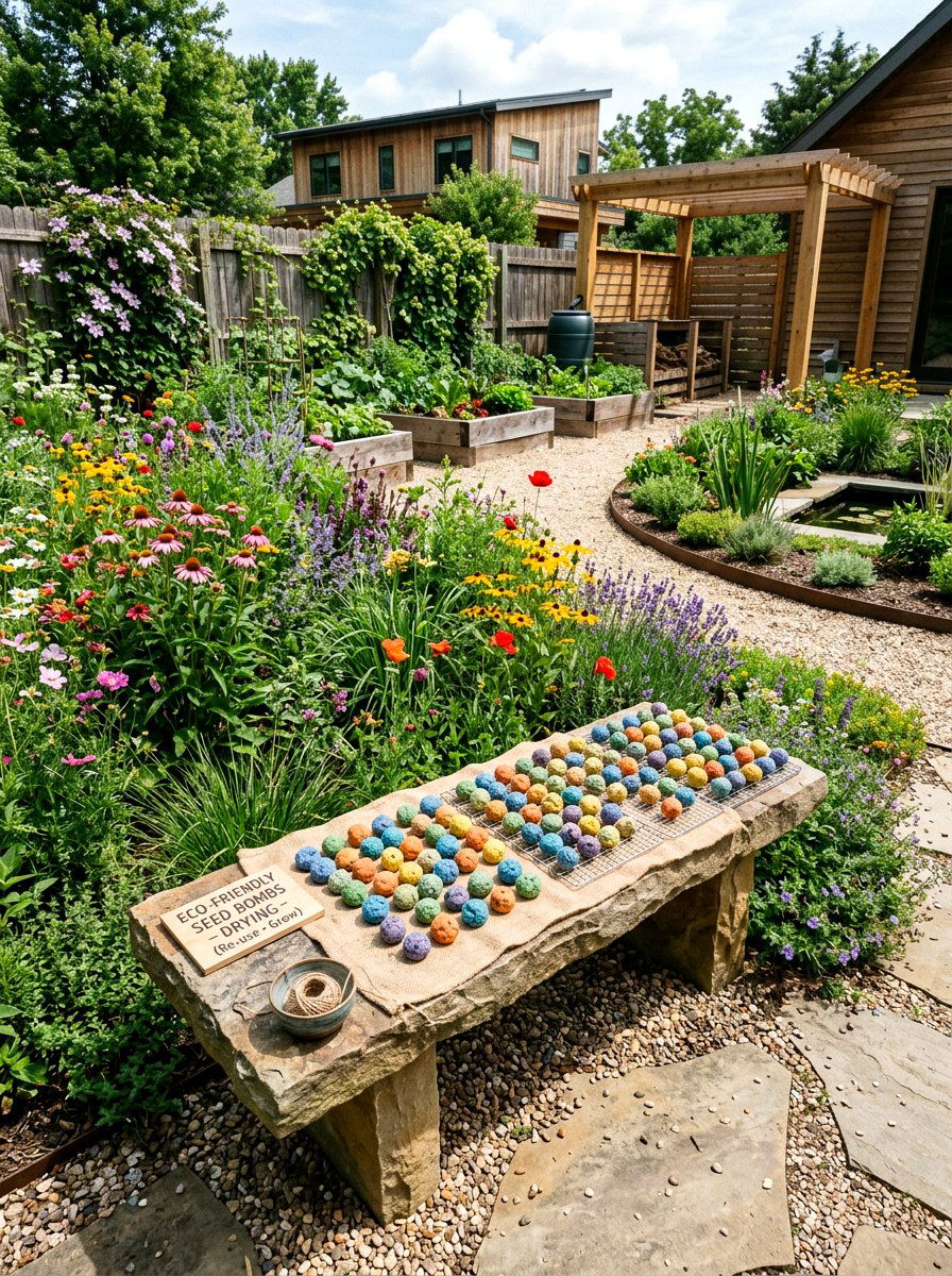 Recycled Paper Seed Bomb - 25 Spring Seed Bomb Ideas