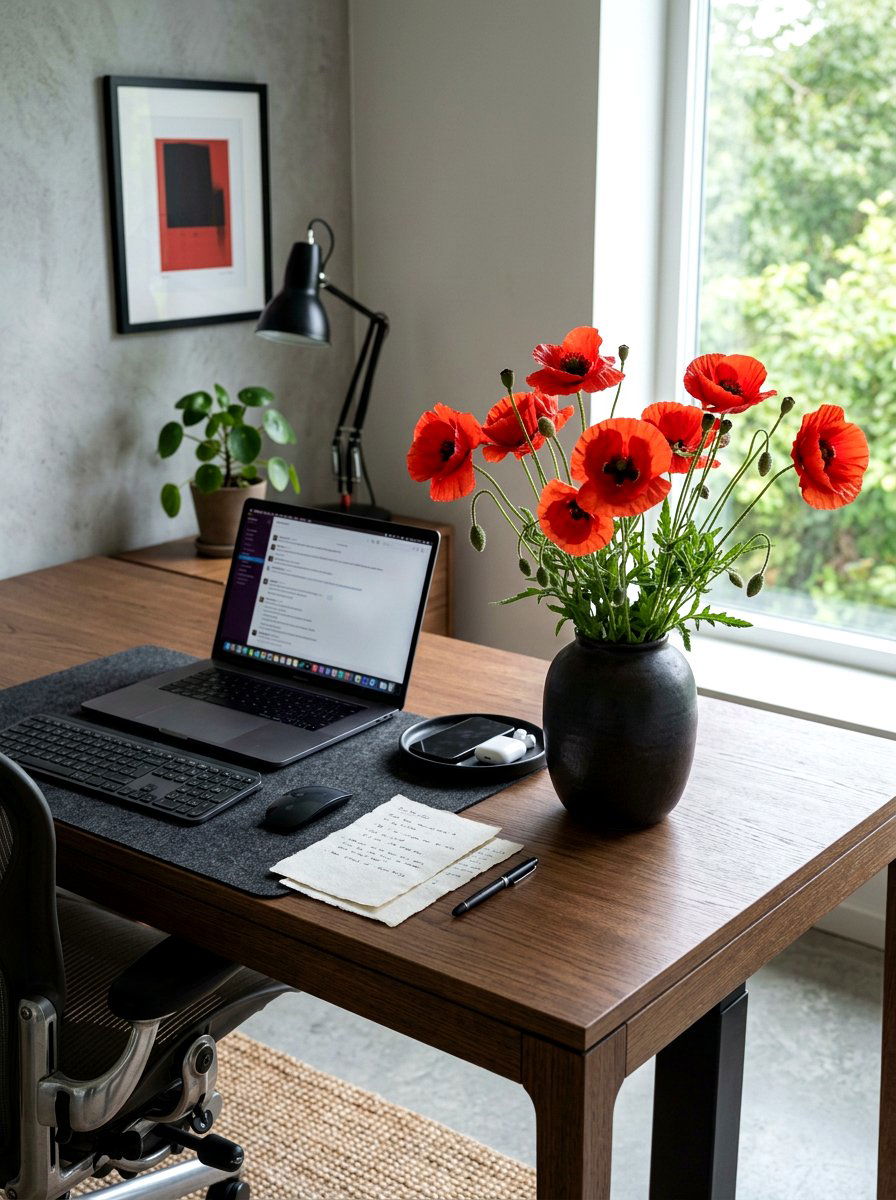 Red Poppy - 25 Spring Crepe Paper Flower Ideas