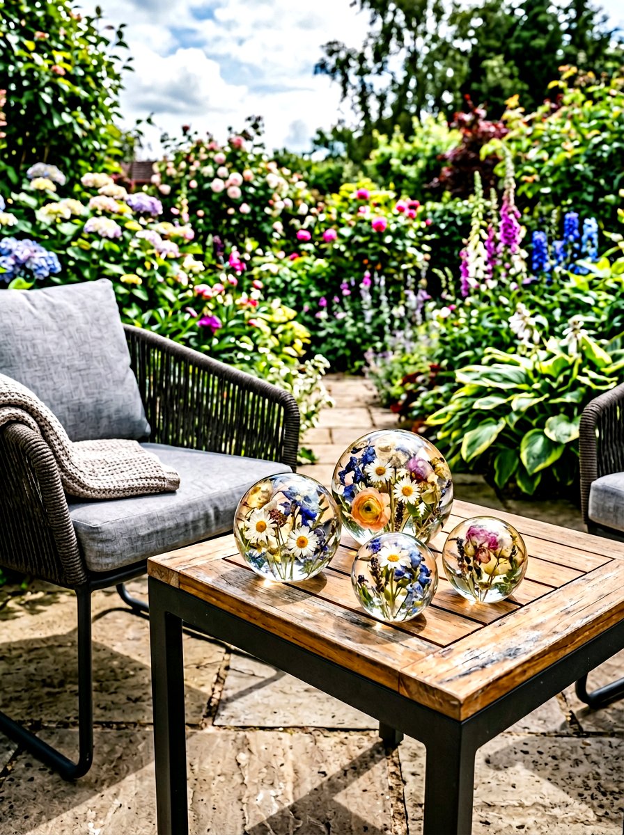 Resin Flower Art - 25 Spring Garden Art Ideas