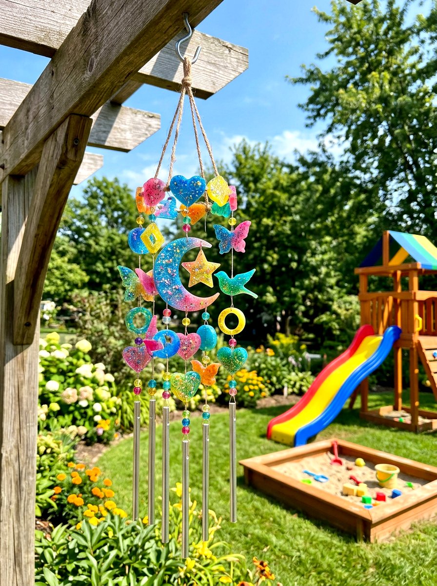 Resin wind chime - 25 Spring Wind Chime Ideas