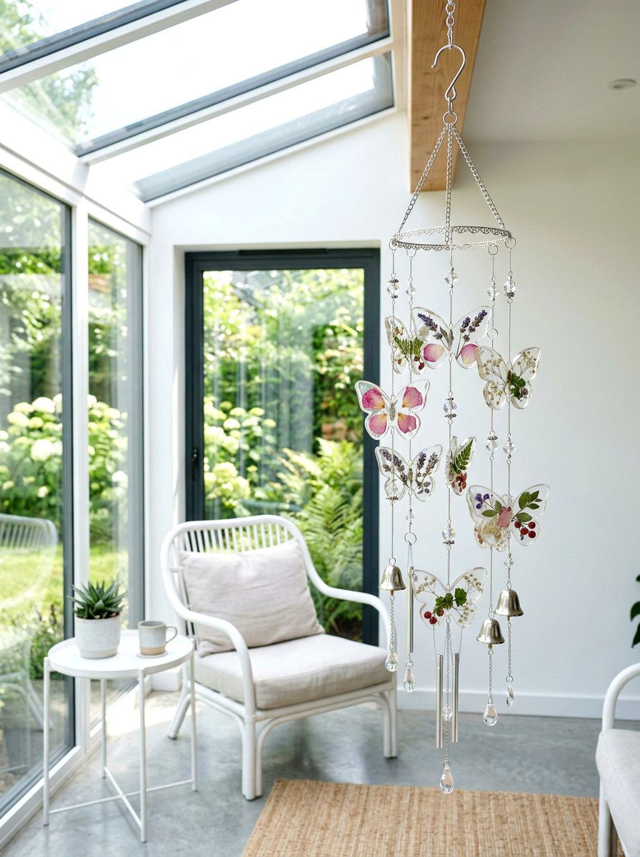 Resin wind chime - 25 Spring DIY Wind Chime Ideas