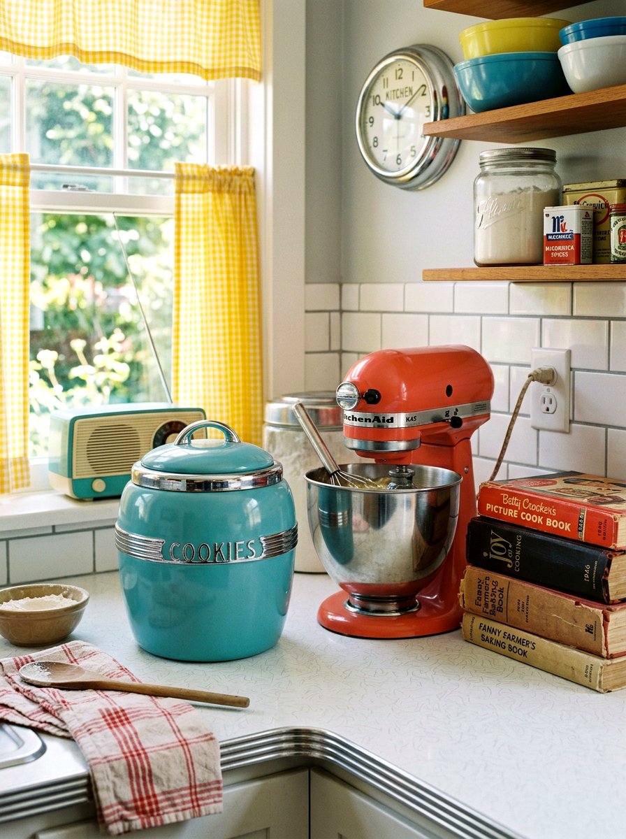 Retro Kitchen Cookie Jar - 25 Spring Cookie Jar Ideas