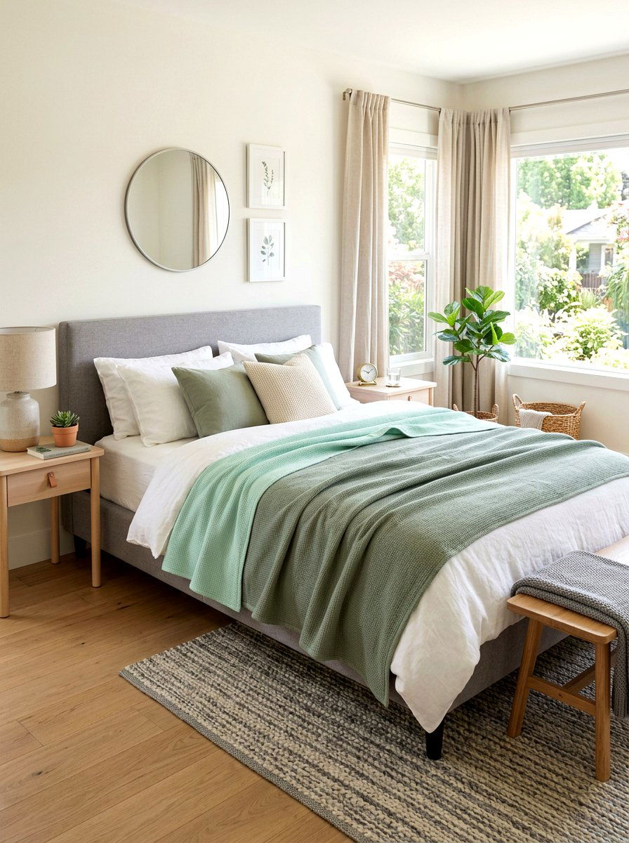 Reversible Two Tone Cotton Blanket - 25 Spring Cotton Throw Ideas