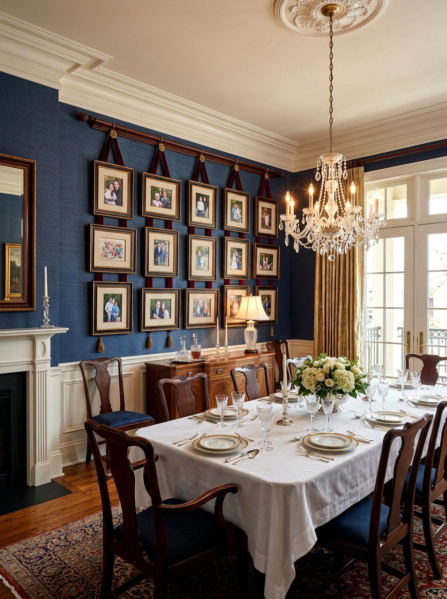 Ribbon Hanging Frame - 25 Spring Photo Frame Decor Ideas