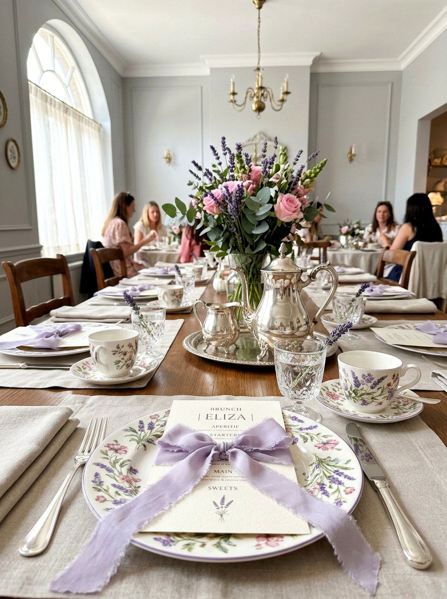 Ribbon Tied Menu - 25 Spring Menu Card Ideas