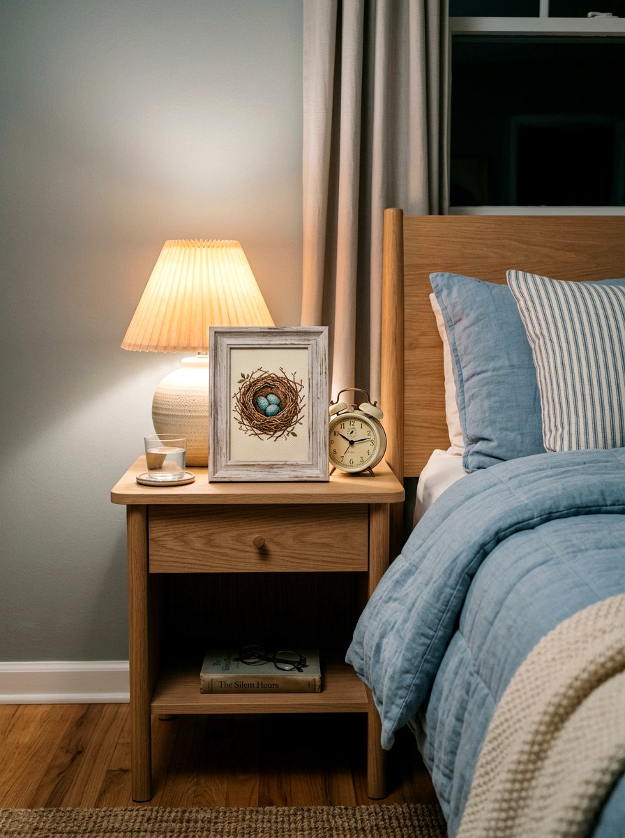 Robin Egg Nest Frame - 25 Spring Cross Stitch Decor Ideas