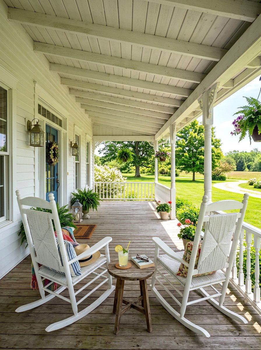 Rocking Chair Porch - 25 Spring Outdoor Decor Ideas