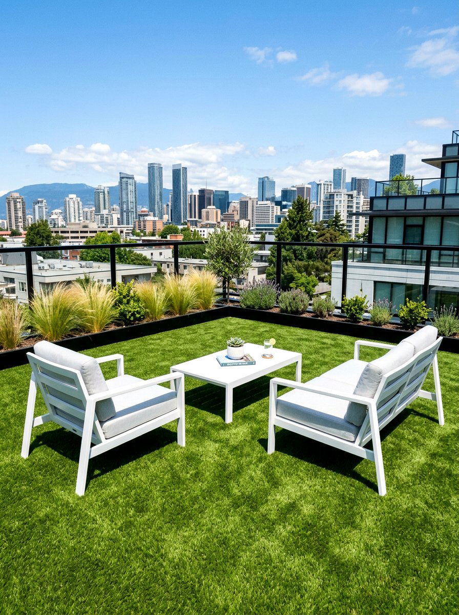 Rooftop Artificial Turf - 25 Spring Rooftop Decor Ideas
