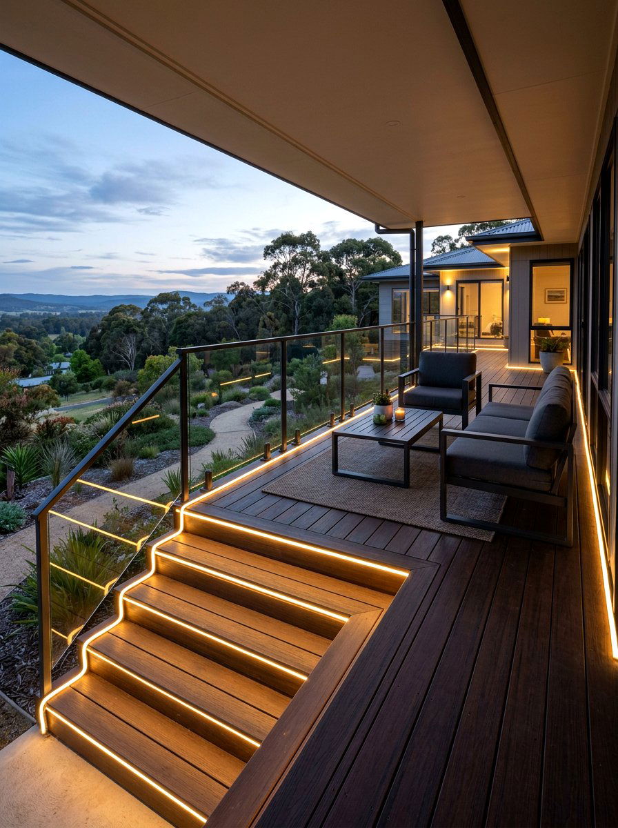 Rope Light - 25 Spring Porch Lighting Ideas