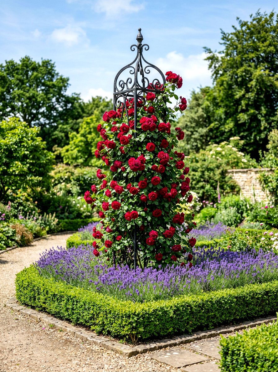 Rose Climbing Frame - 25 Spring Trellis Decor Ideas