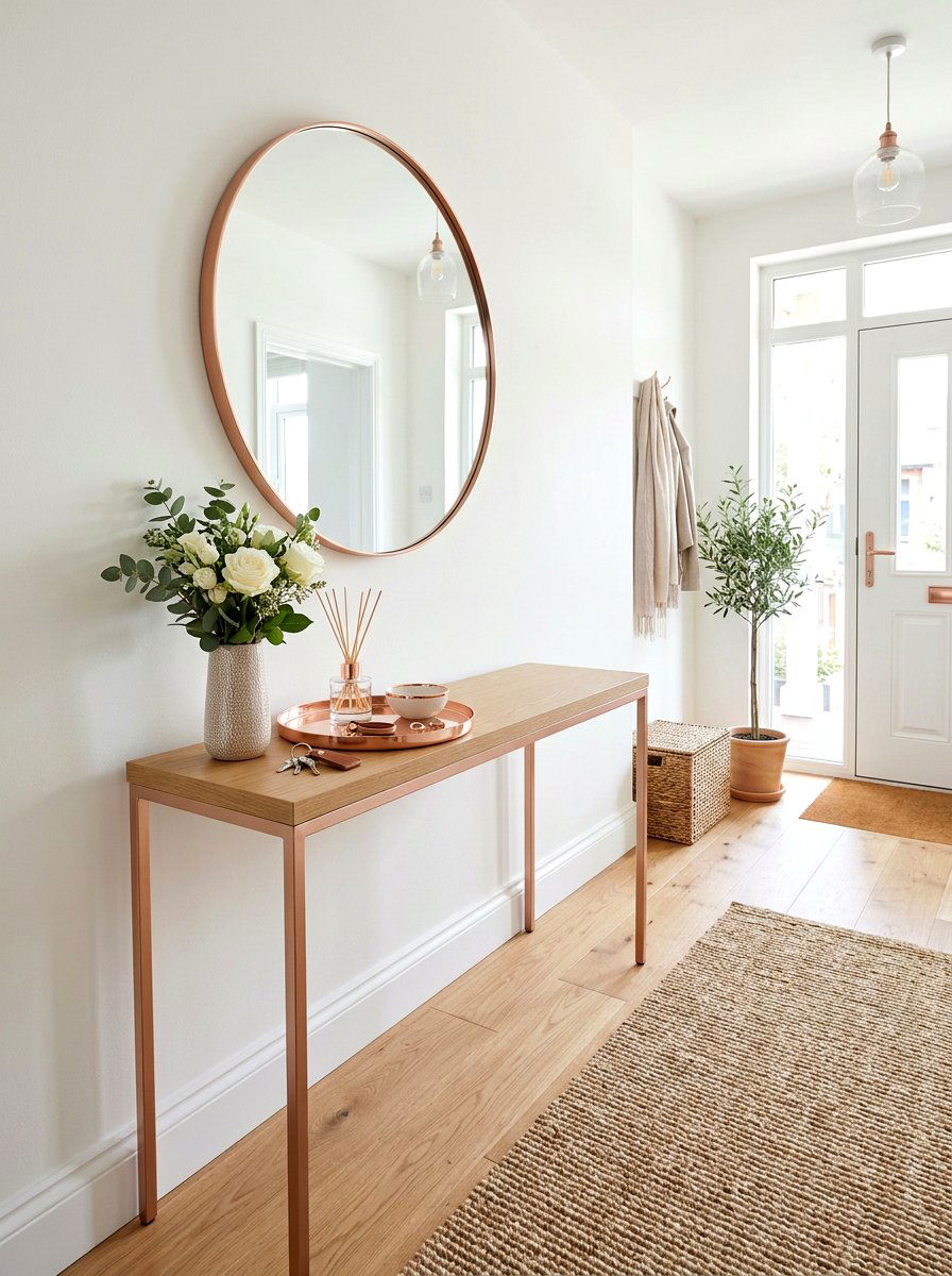 Rose Gold Entryway Decor - 25 Spring Rose Gold Decor Ideas