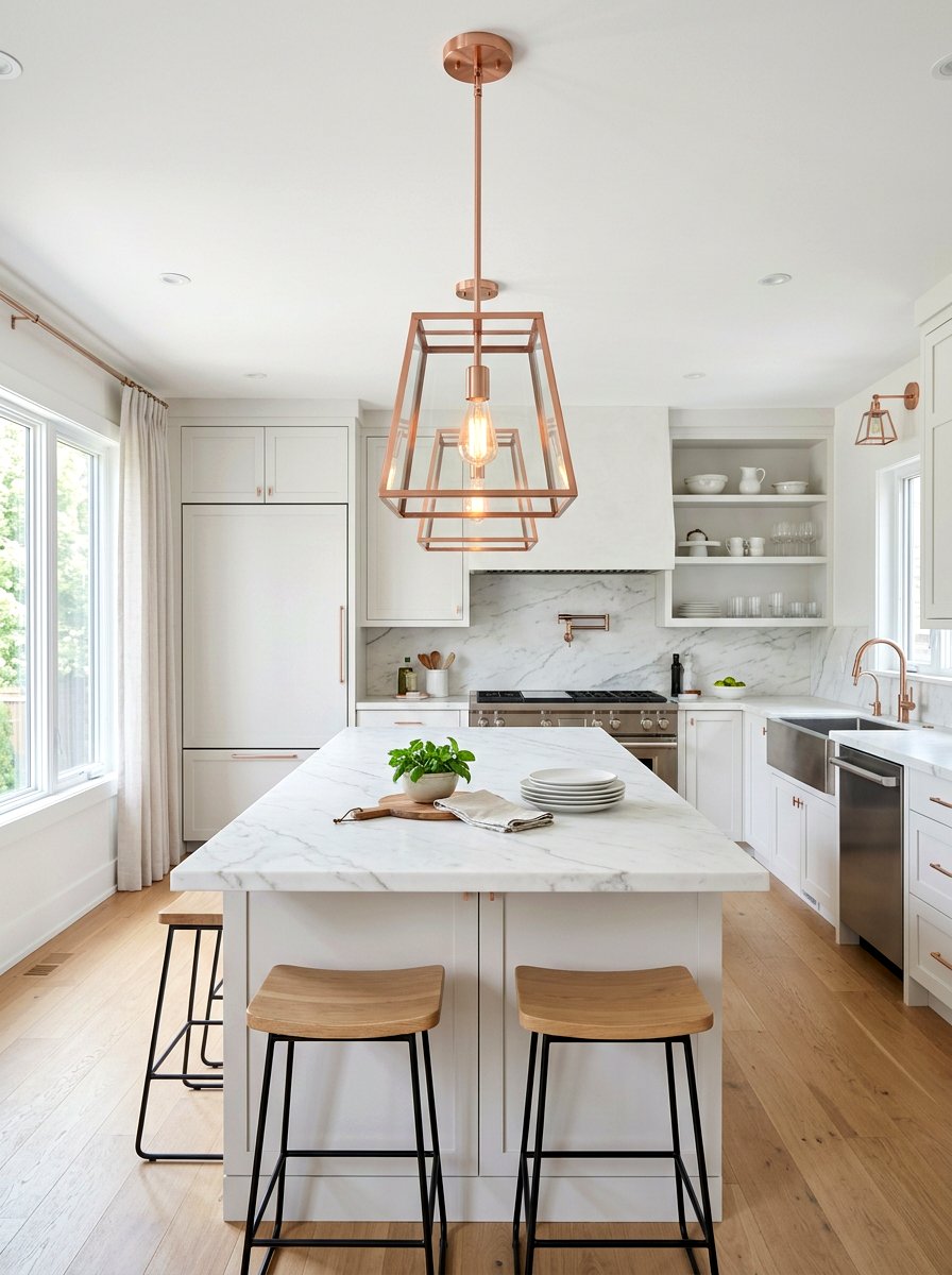 Rose Gold Lighting Fixtures - 25 Spring Rose Gold Decor Ideas