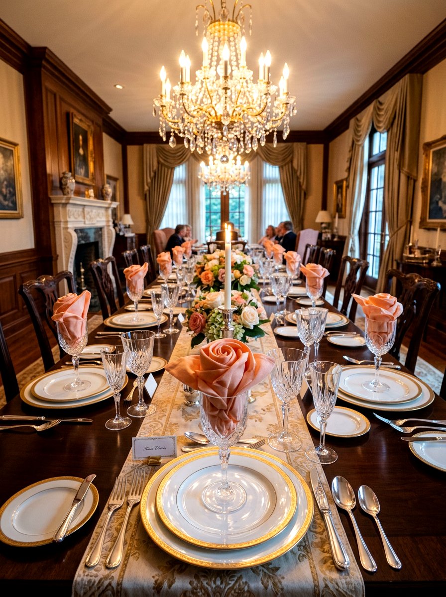 Rose Napkin - 25 Spring Napkin Folding Ideas