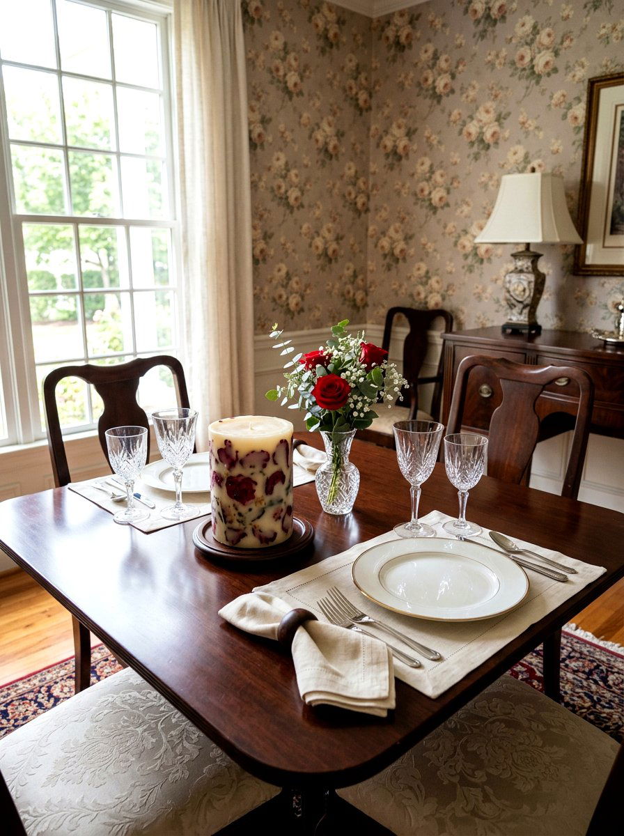 Rose Petal Candle - 25 Spring DIY Candle Ideas