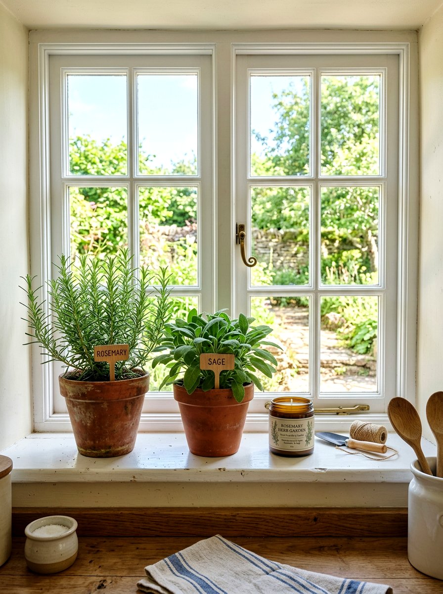 Rosemary Herb Garden - 25 Spring Scent Ideas for Home