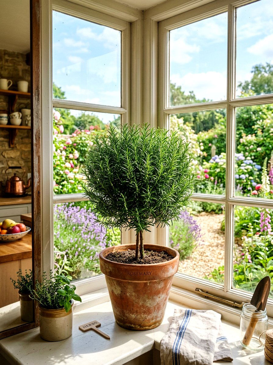 Rosemary Topiary - 25 Spring DIY Topiary Ideas
