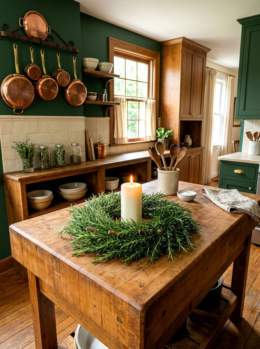 Rosemary candle ring - 25 Spring Candle Ring Ideas