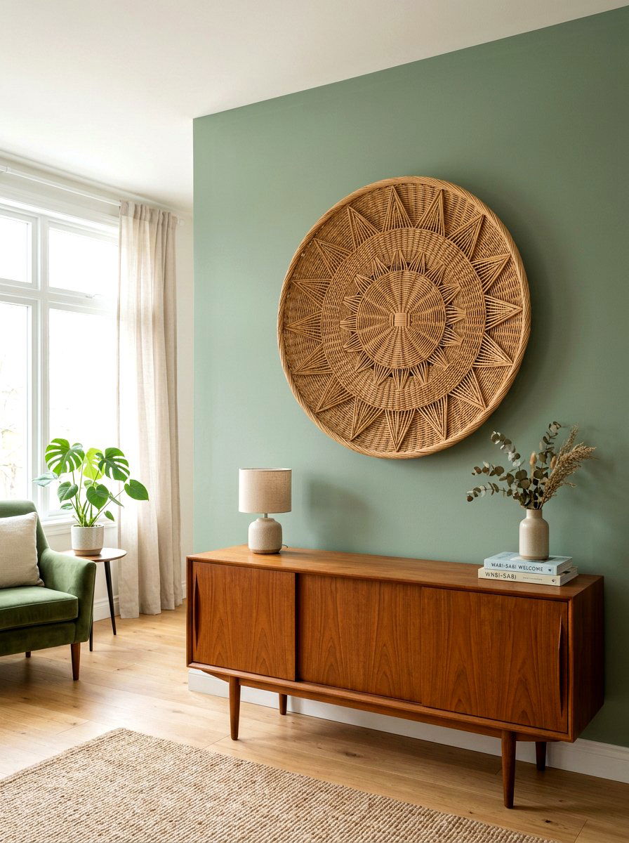 Round Wicker Basket Wall Art - 25 Spring Wicker Basket Decor Ideas