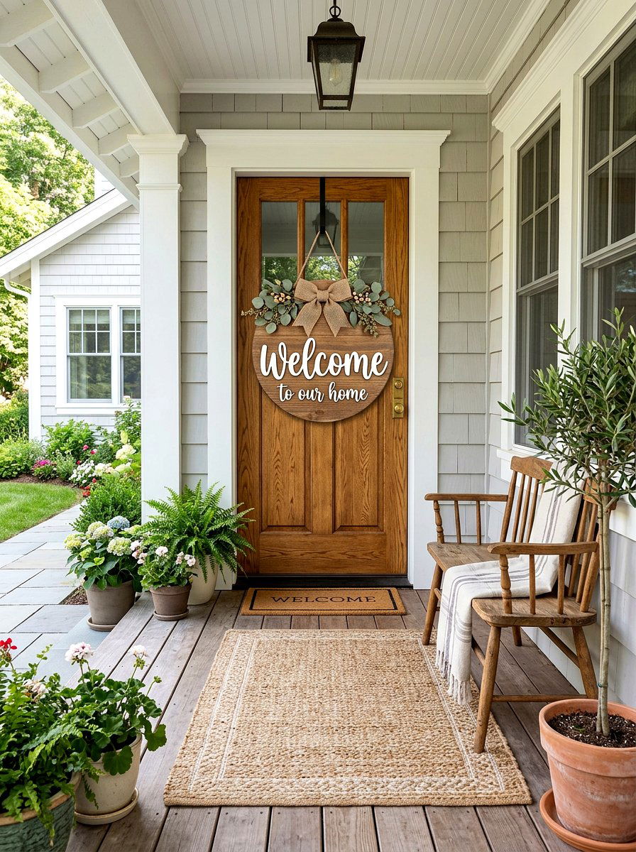 25 Creative Spring Welcome Sign Ideas for Your Home Entrance