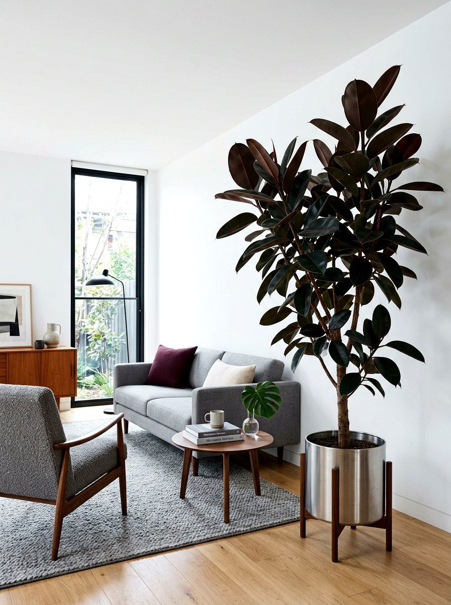 Rubber Tree Plant - 25 Spring Tall Plant Ideas