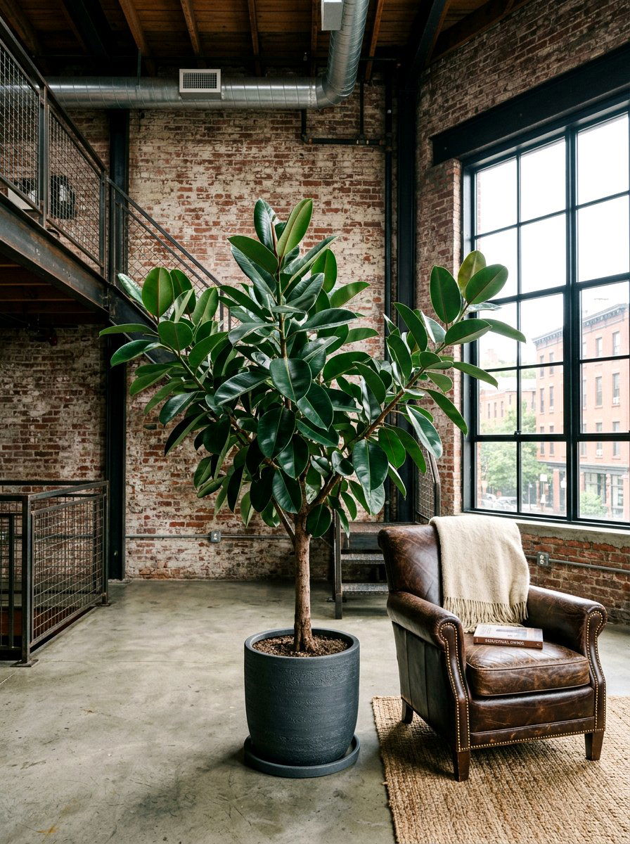 Rubber tree plant - 25 Spring Indoor Plant Ideas