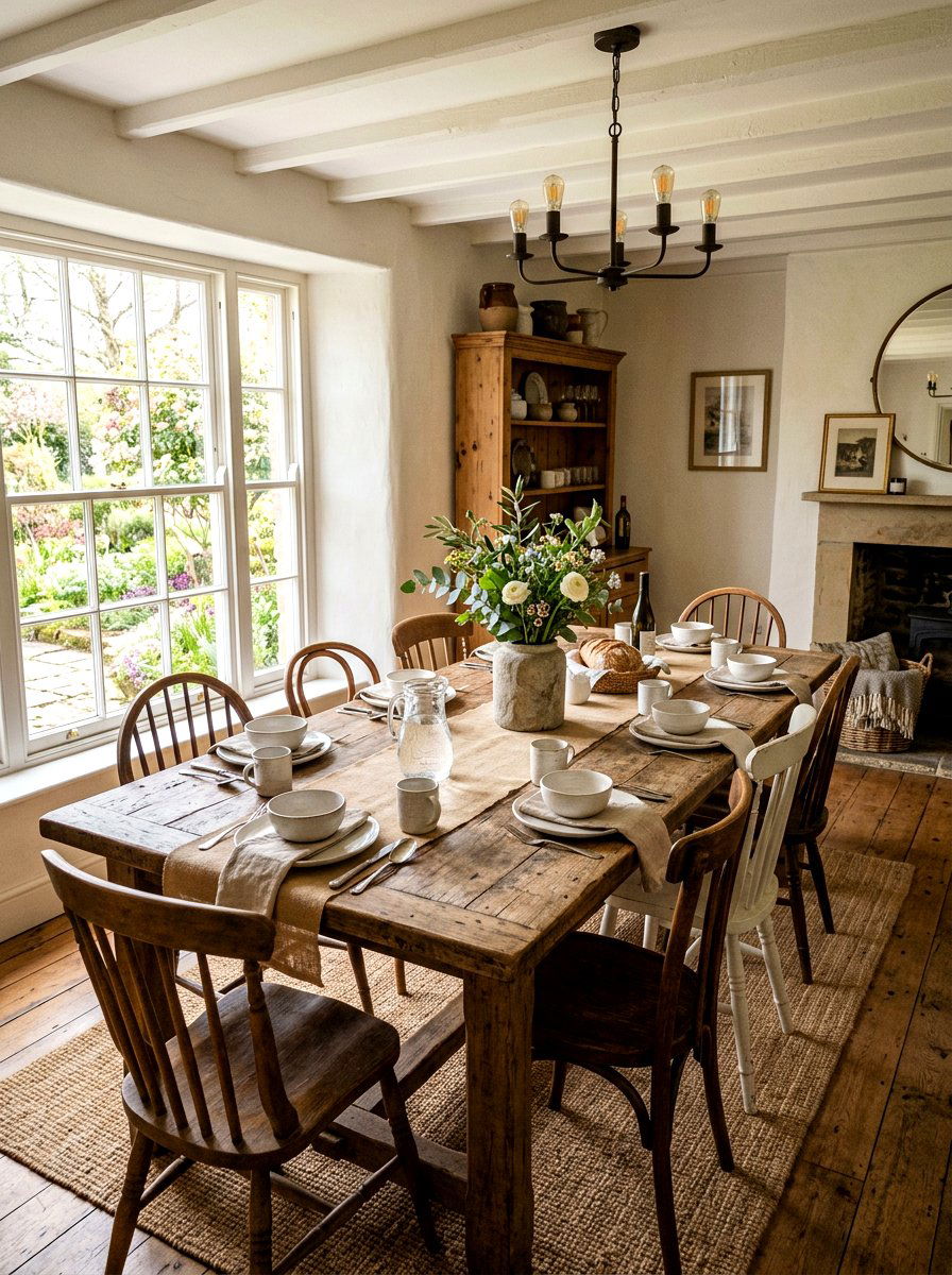 Rustic Farm Table - 25 Spring Brunch Party Ideas