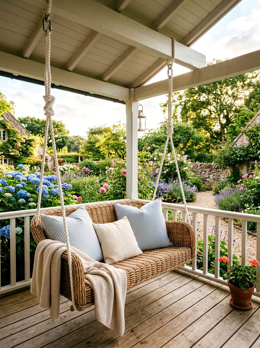 Rustic Farmhouse Courtyard - 25 Spring Courtyard Decor Ideas