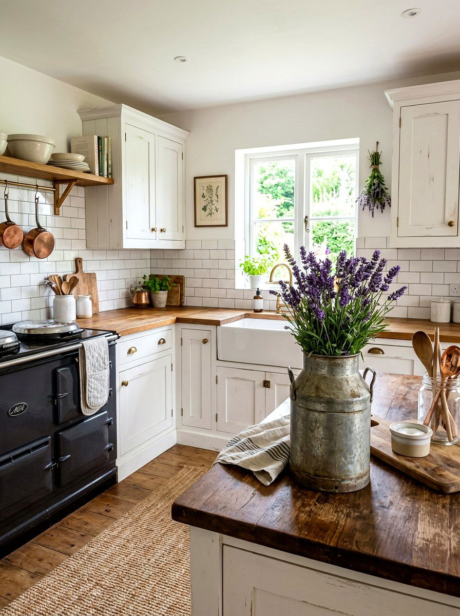 Rustic Milk Can With Lavender - 25 Spring Milk Can Decor Ideas