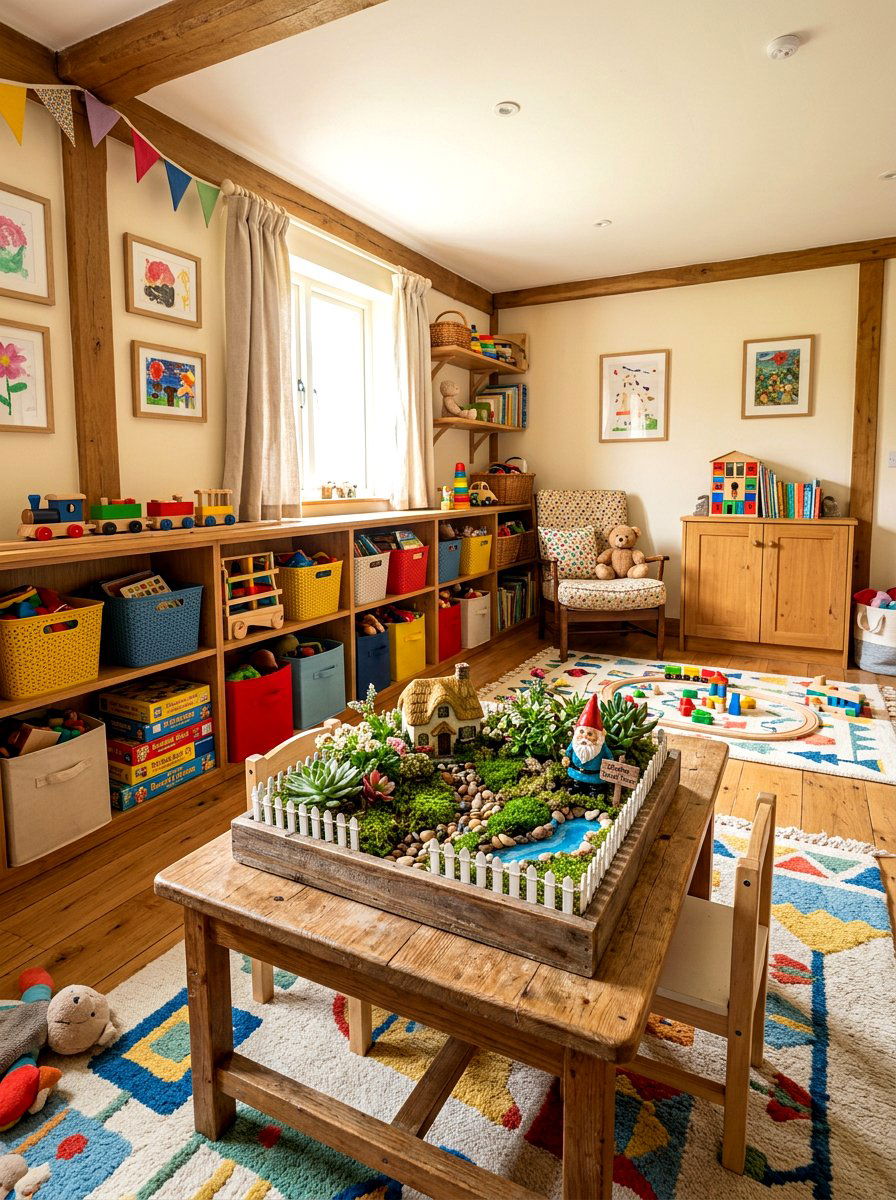 Rustic Picket Fence Tray - 25 Spring Tray Decor Ideas