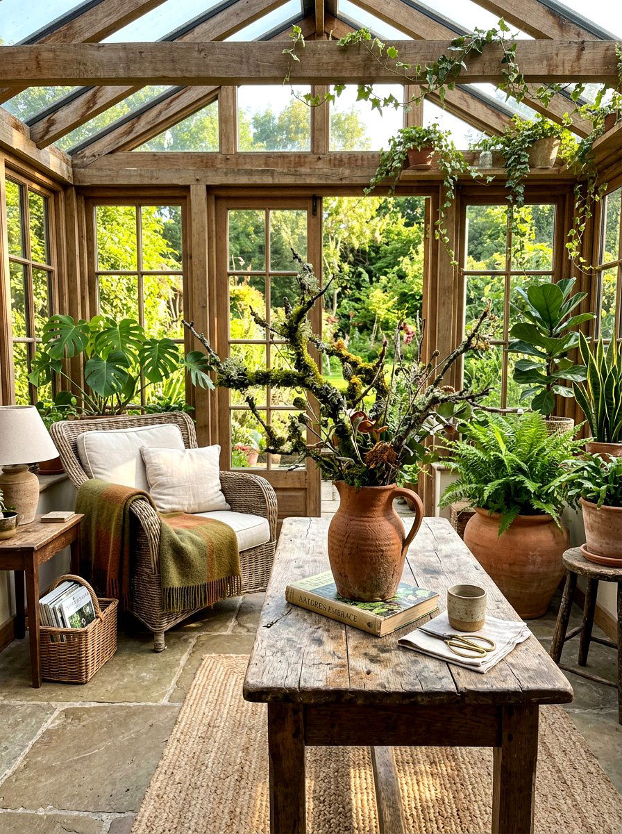 Rustic Pottery Branch - 25 Spring Branch Arrangement Ideas