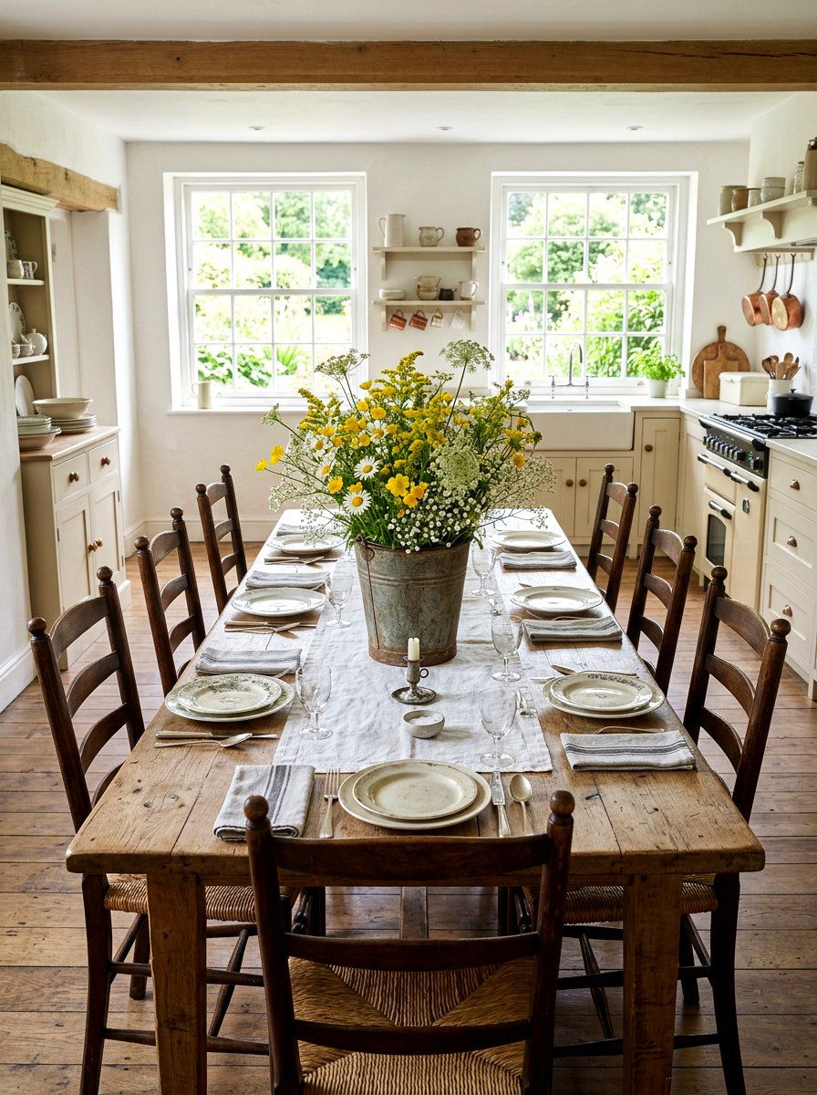 Rustic Tin Pail Table Centerpiece - 25 Spring Tin Bucket Planter Ideas