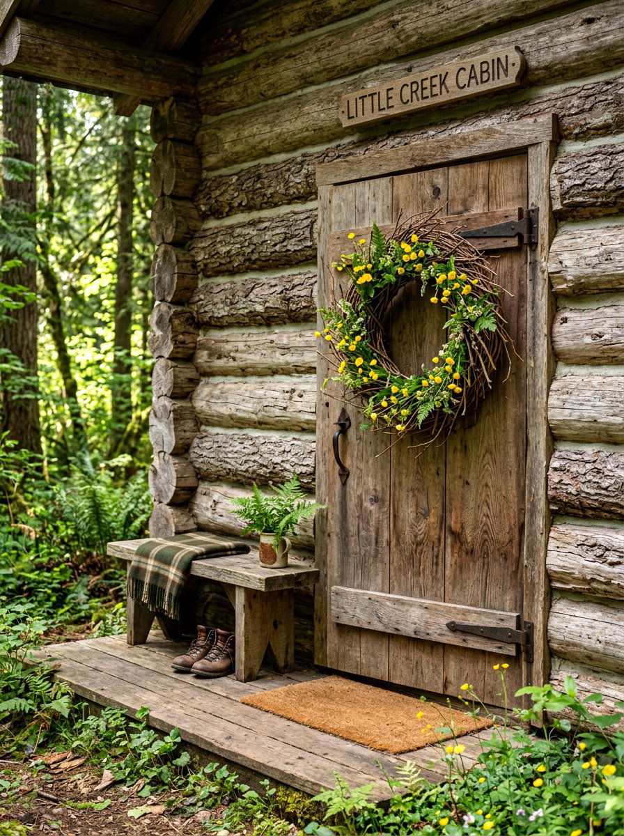 Rustic Twig Wreath - 25 Spring Wildflower Wreath Ideas