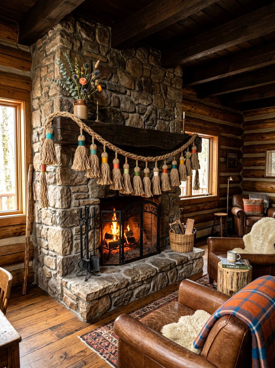 Rustic Twine Spring Tassel - 25 Spring Tassel Garland Ideas