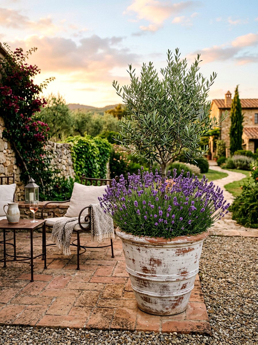 Rustic Whitewash Planter - 25 Spring Painted Pot Ideas