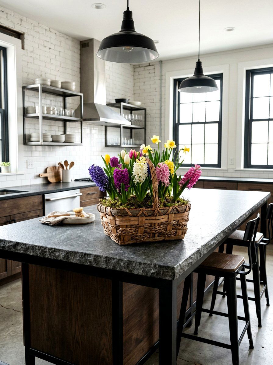 Rustic Wood Basket Hyacinth - 25 Spring Hyacinth Basket Decor Ideas