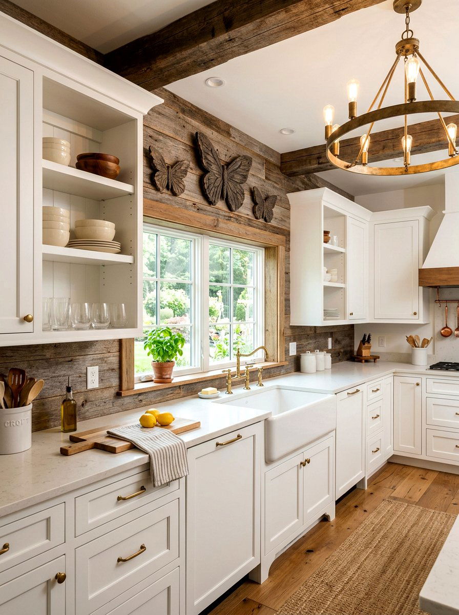 Rustic Wood Butterfly - 25 Spring Butterfly Wall Decor Ideas