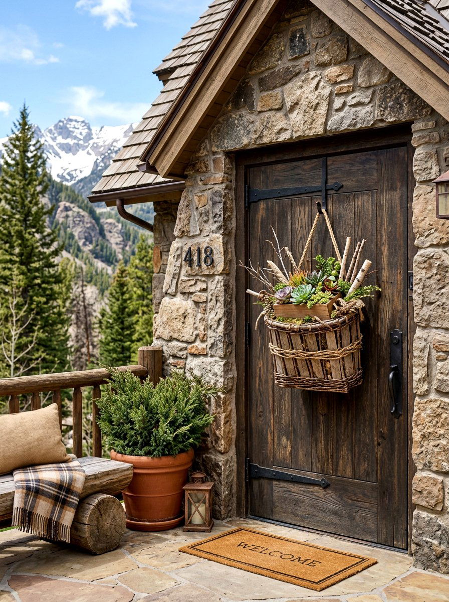 25 Spring Door Basket Ideas to Brighten Your Front Porch