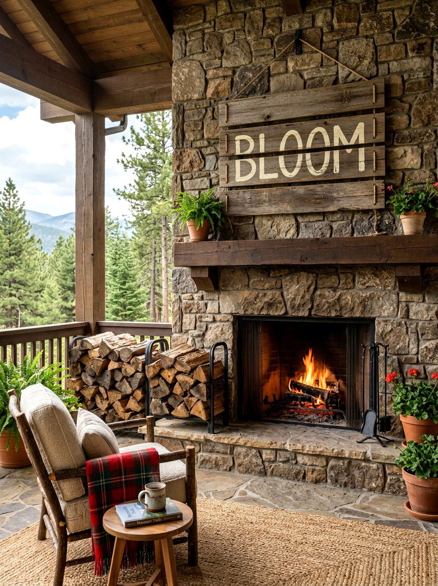 Rustic Wood Plank Banner - 25 Spring Outdoor Banner Ideas