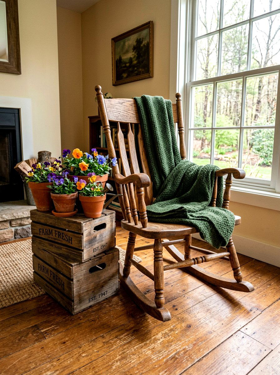 25 Charming Spring Porch Rocking Chair Decor Ideas to Try