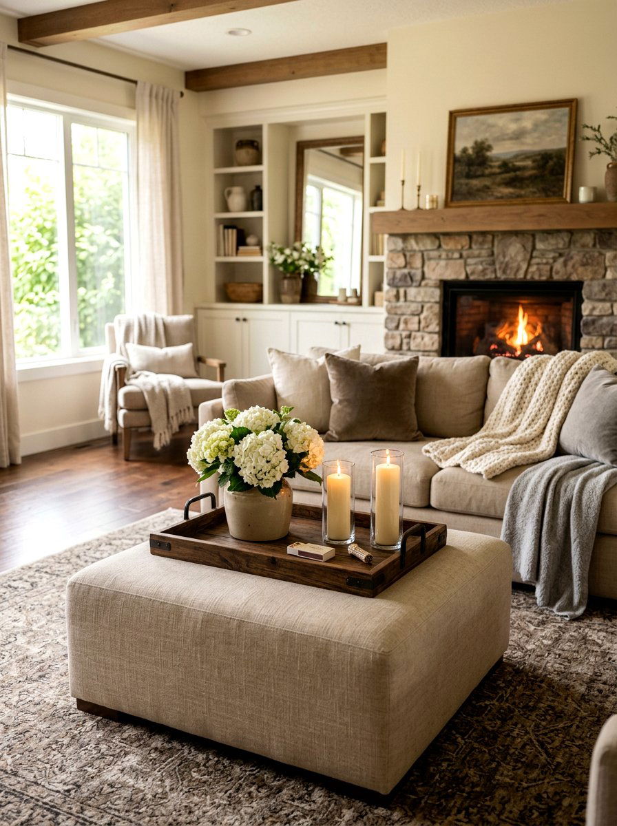 Rustic Wood Spring Tray - 25 Spring Decorative Tray Ideas