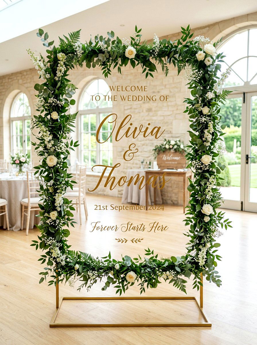 Rustic Wooden Ladder - 25 Spring Wedding Photo Backdrop Ideas