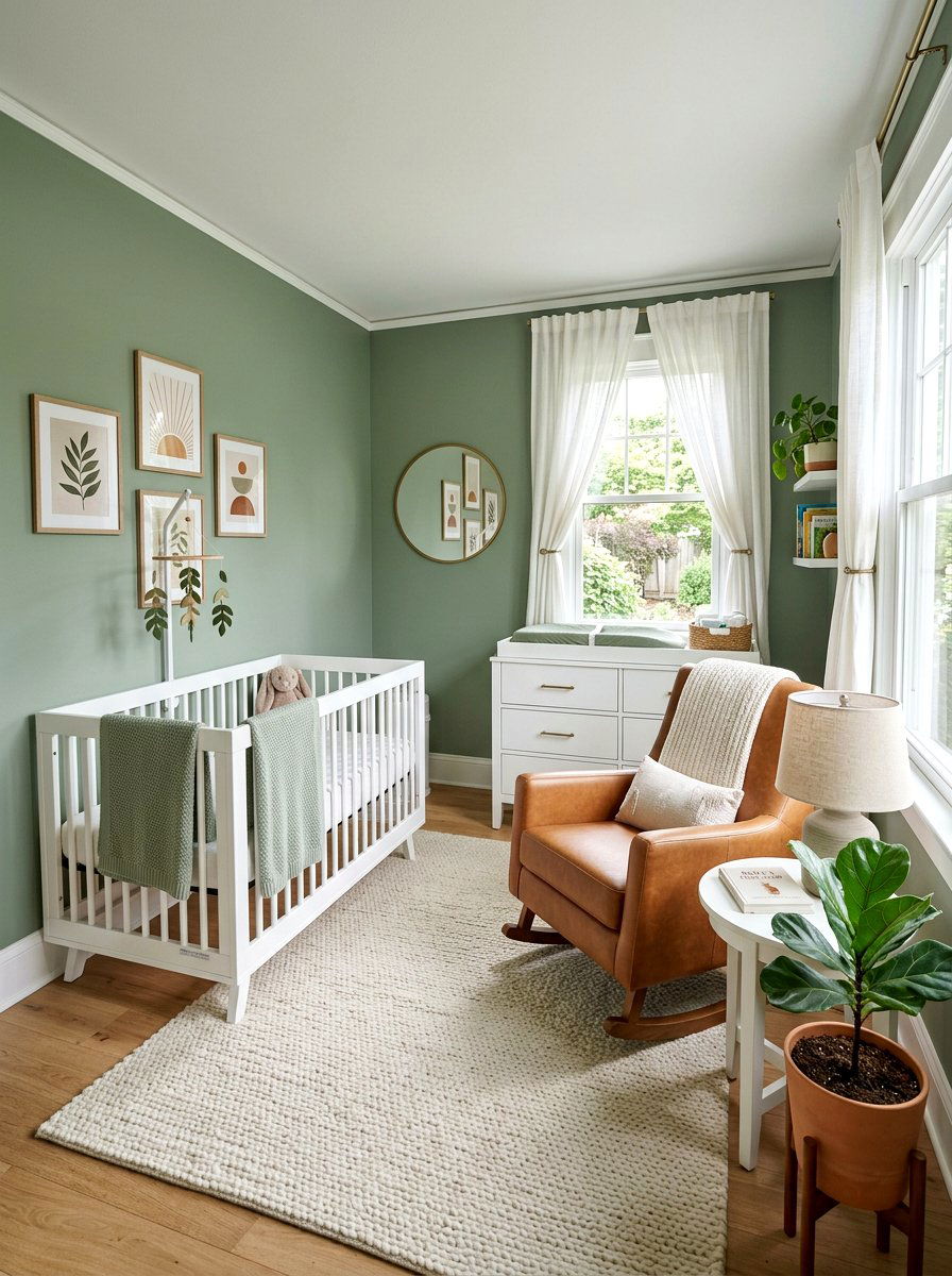 Sage Green Baby Room - 25 Spring Baby Room Decor Ideas