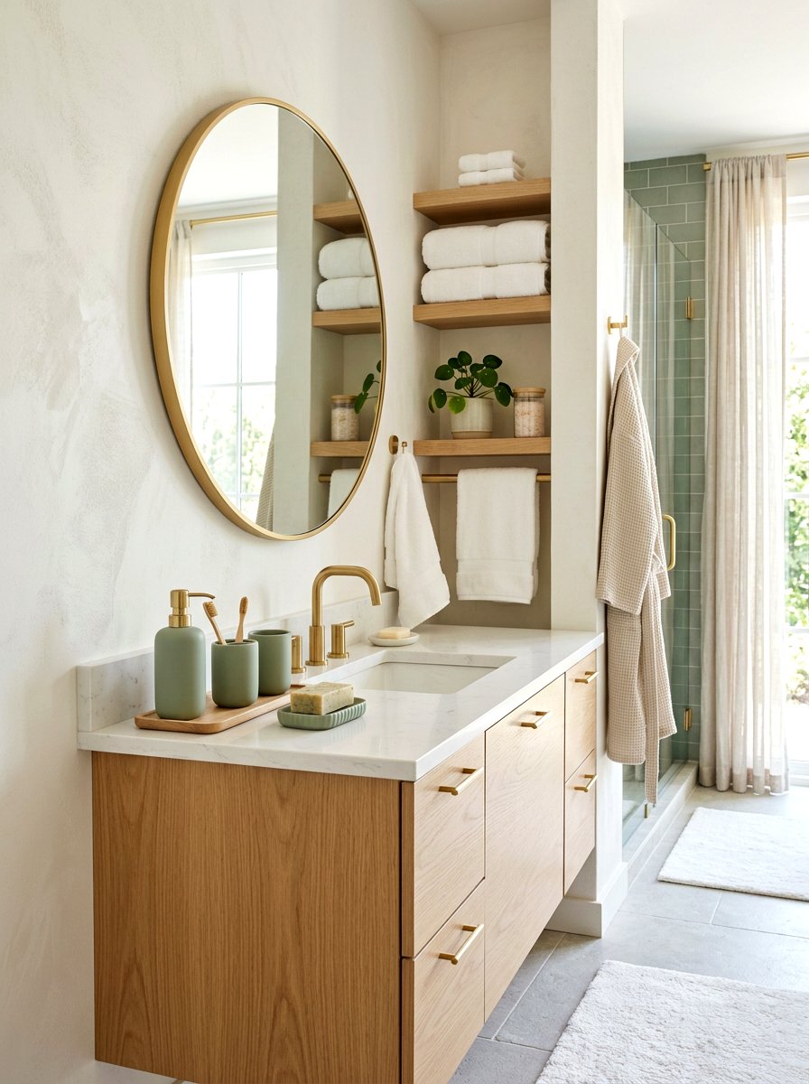 Sage Green Bathroom Accessories - 25 Spring Bathroom Vanity Decor Ideas